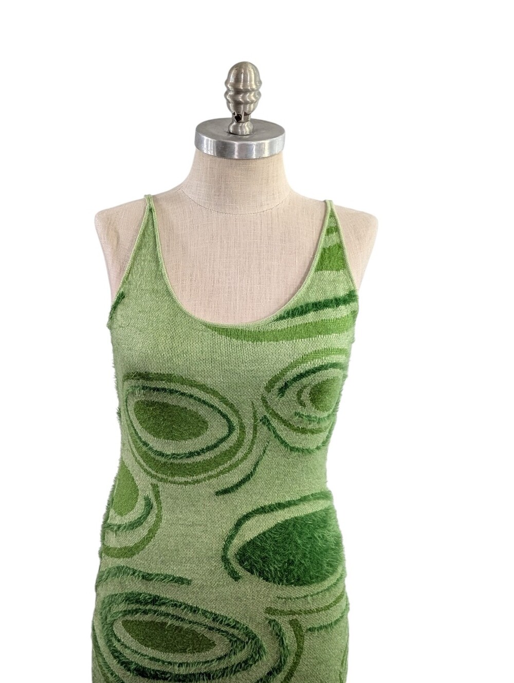 House of Sunny Hockney Dress in Lily Pad Green - Size US 8 / UK 12 - Picture 3 of 11